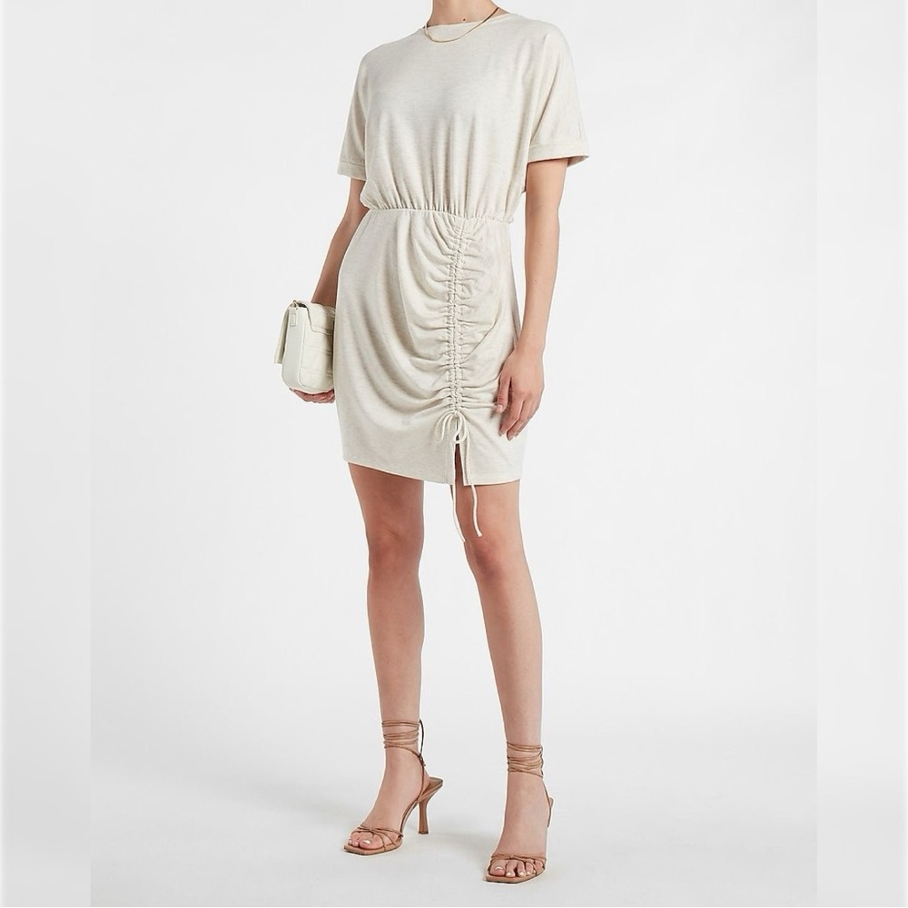 Express | Cinched Tie T-Shirt Dress